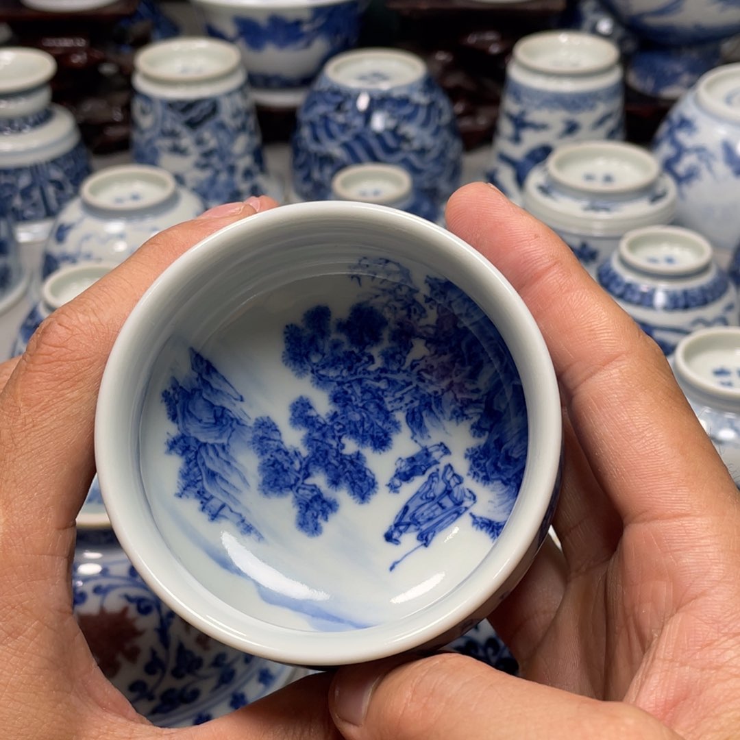 摆件慎*。景德镇陶瓷现代手工陶瓷茶具