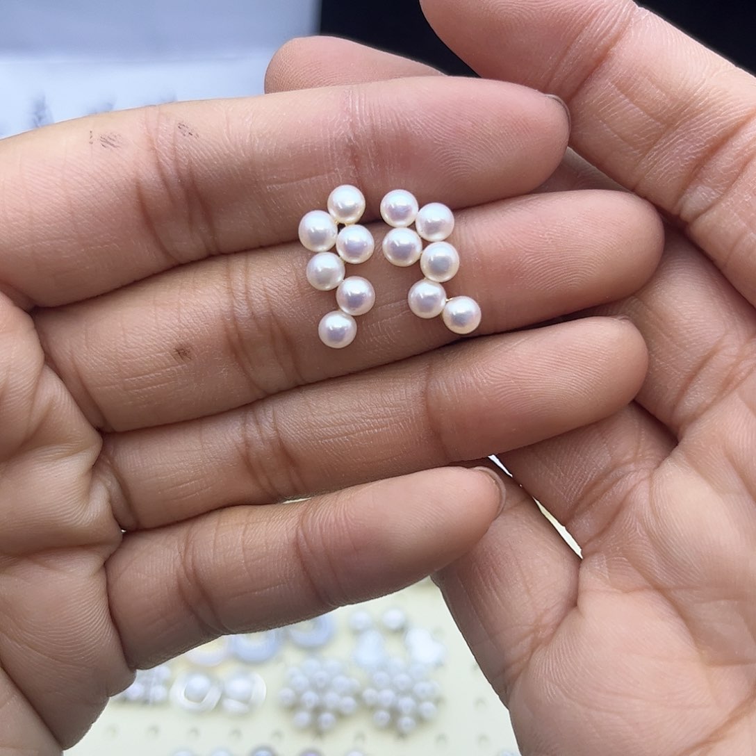 淡水珍珠耳饰合金