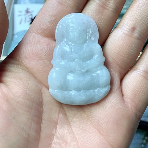 翡翠颈饰未镶嵌天然缅甸翡翠a货