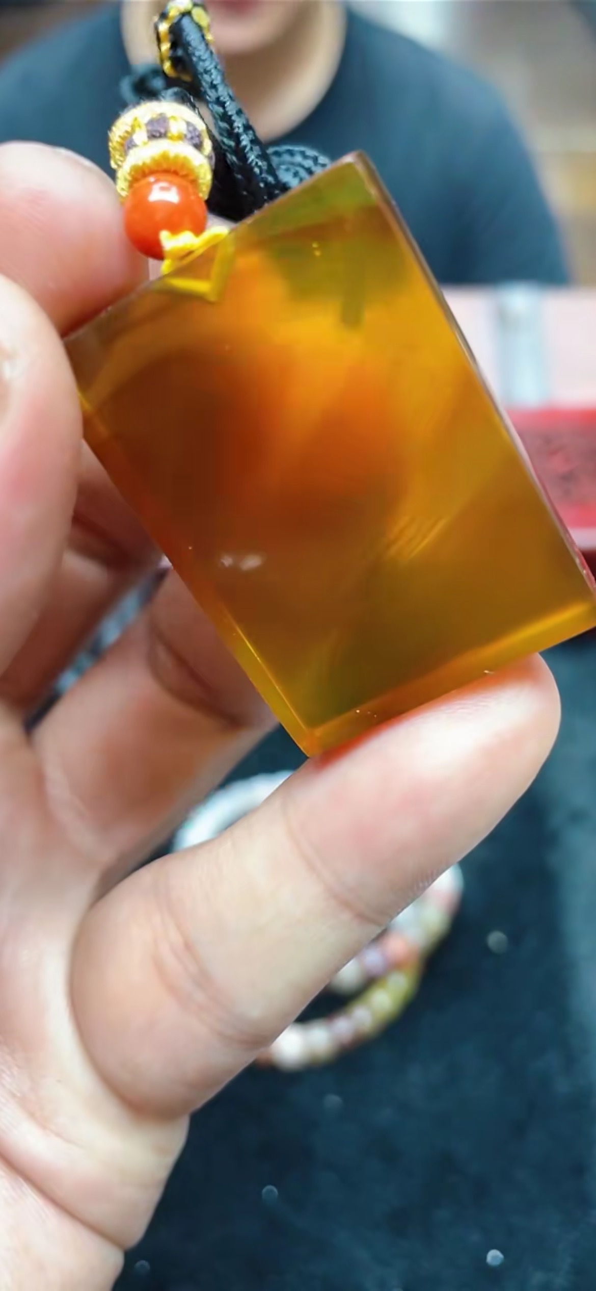 84364T28-3A39-紫蜜无事牌吊坠-多样性/发一件 