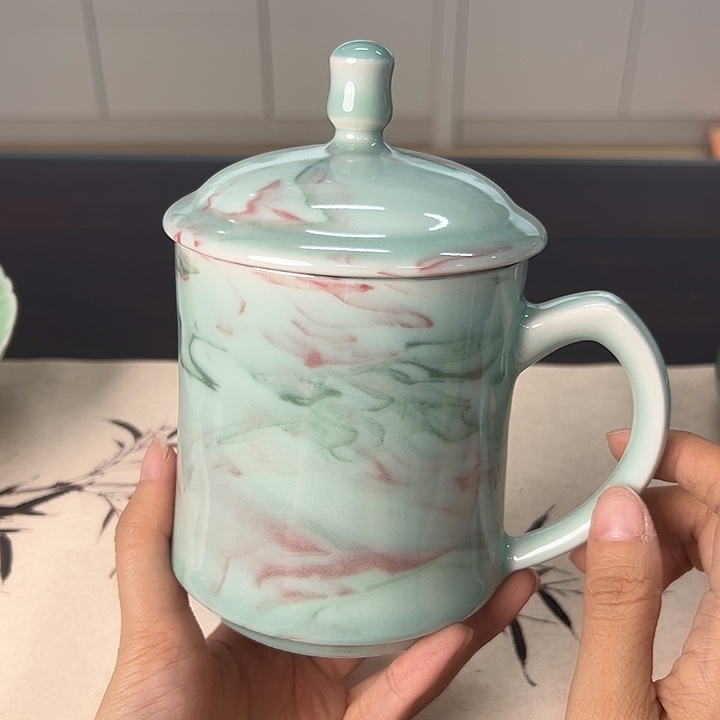 龙泉云间青瓷小米茶器