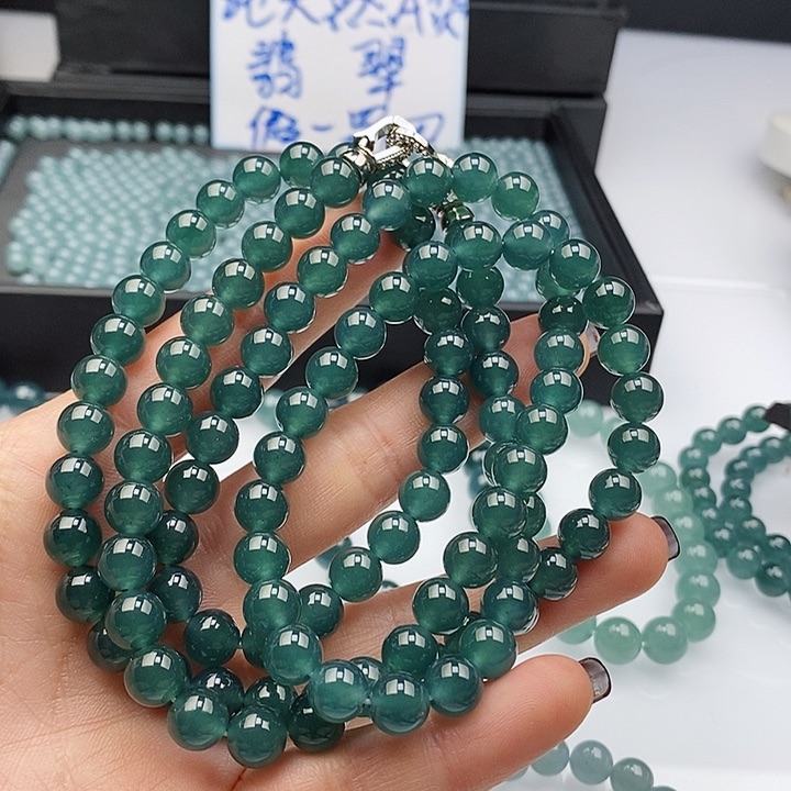 翡翠手链未镶嵌彬*