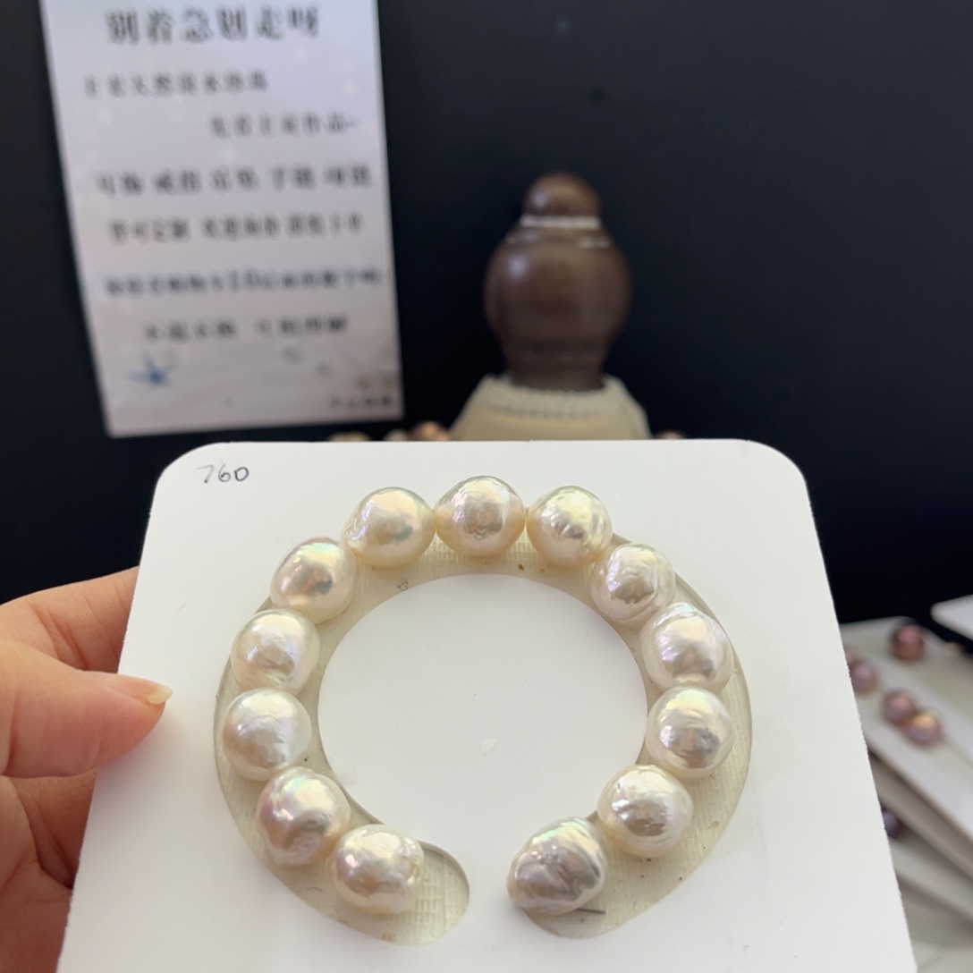 淡水珍珠手绳银S925镶嵌