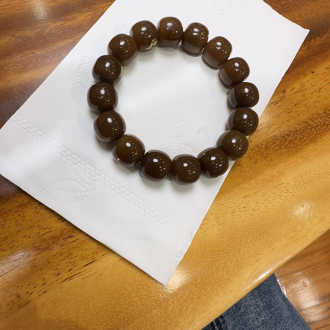 和田玉（黄玉）未镶嵌手链