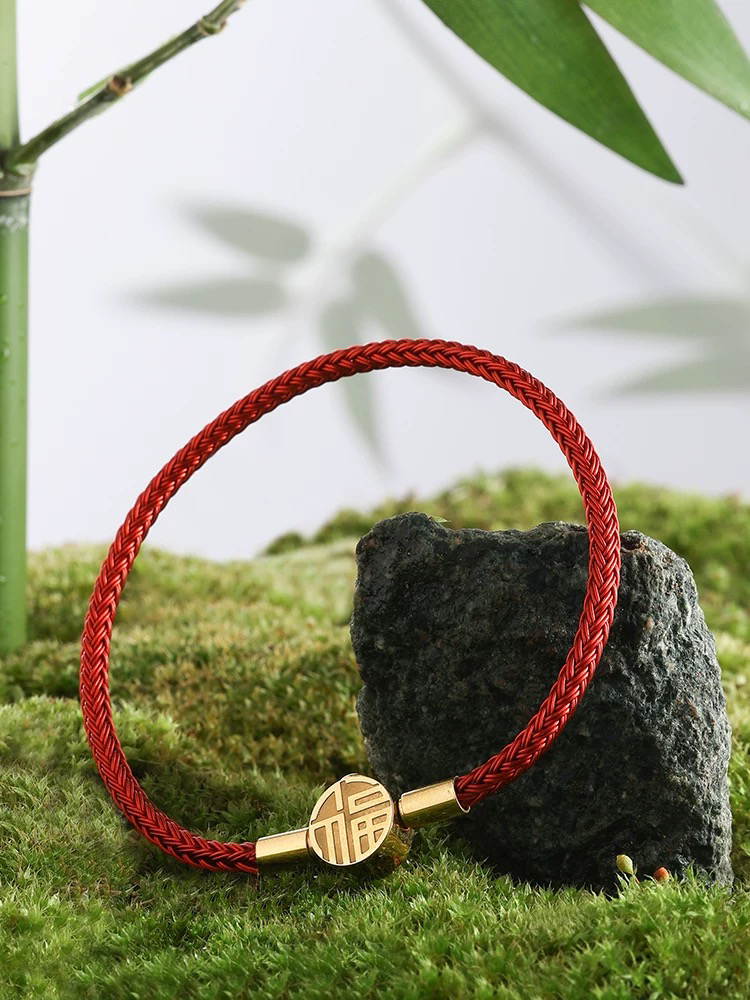 钛钢手链 百货 1415 红色手串 发1