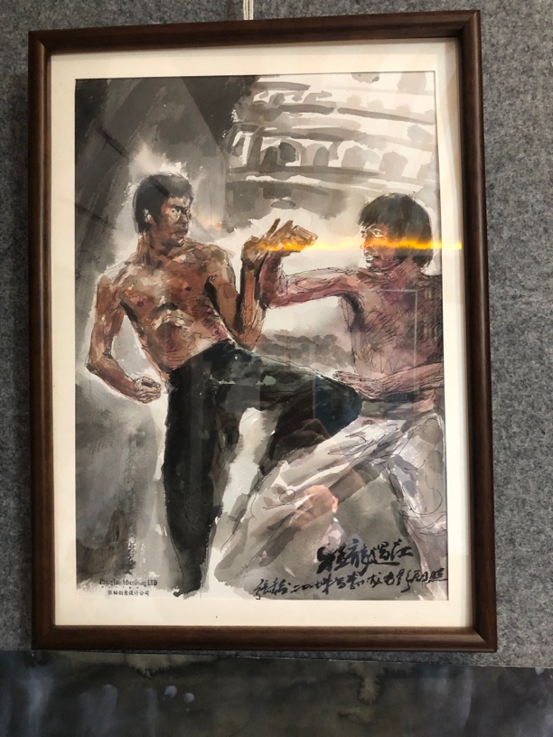 李小龙水彩人物精品原作