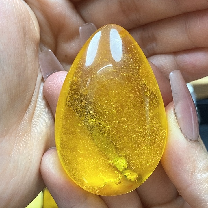 琥珀颈饰未镶嵌吊坠