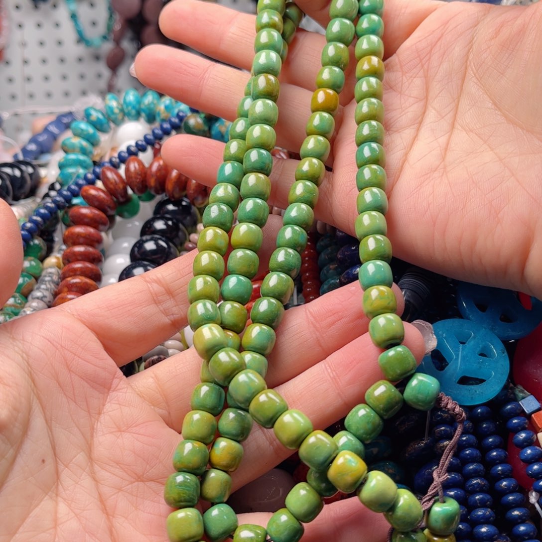 石英质玉珠宝奇石未镶嵌108 颗卡8