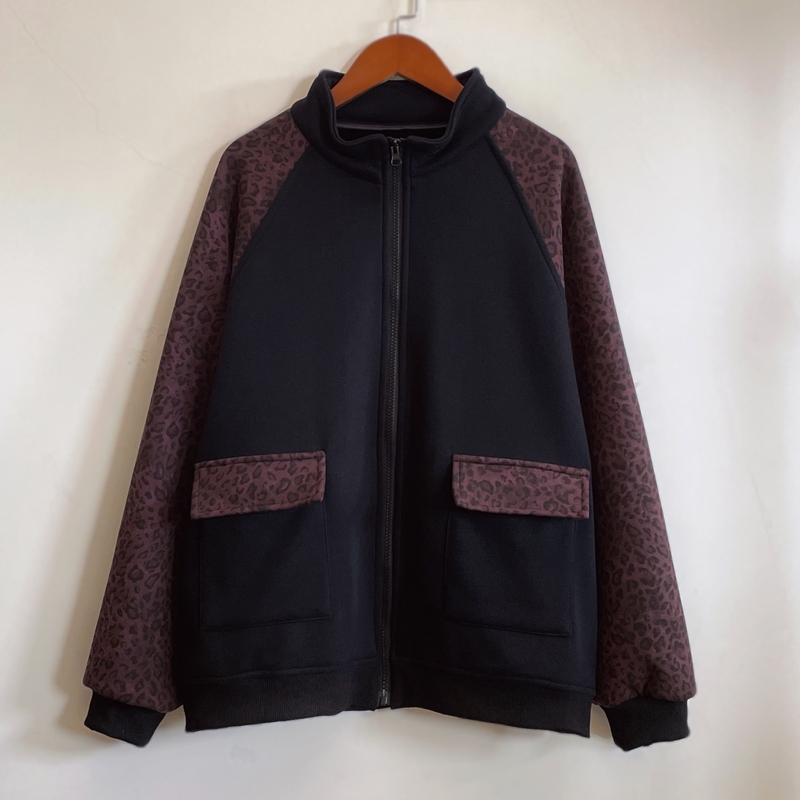 加绒加厚外套时尚休闲百搭立领拼接撞色宽松2025秋冬新款YX104570