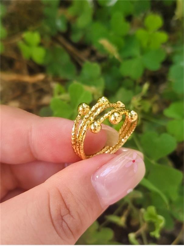 A678  远方专属  精工金色戒指