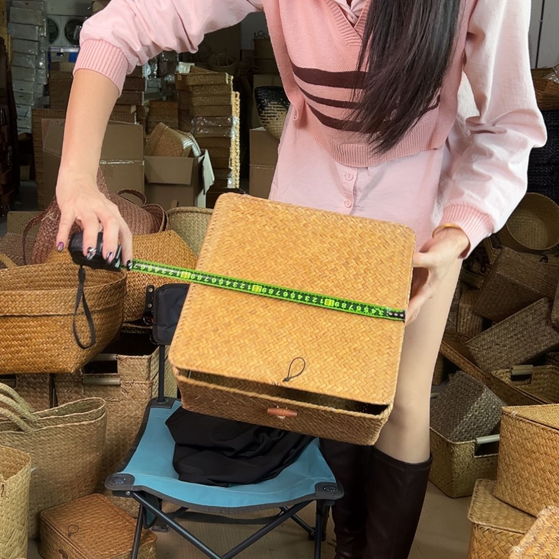 草编包/草编包收纳盒微瑕疵