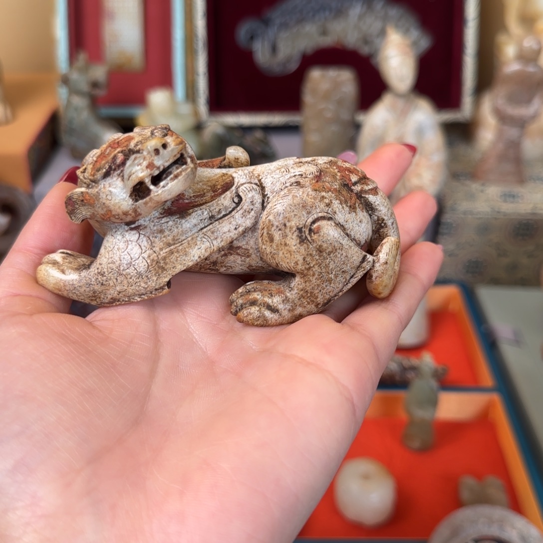 归***！和田玉未镶嵌摆件