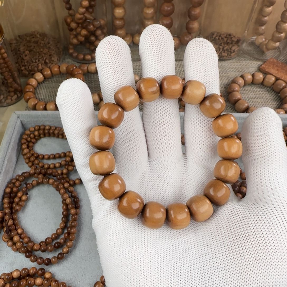 檀香木手串/手链萝**号13x14顺纹老型珠