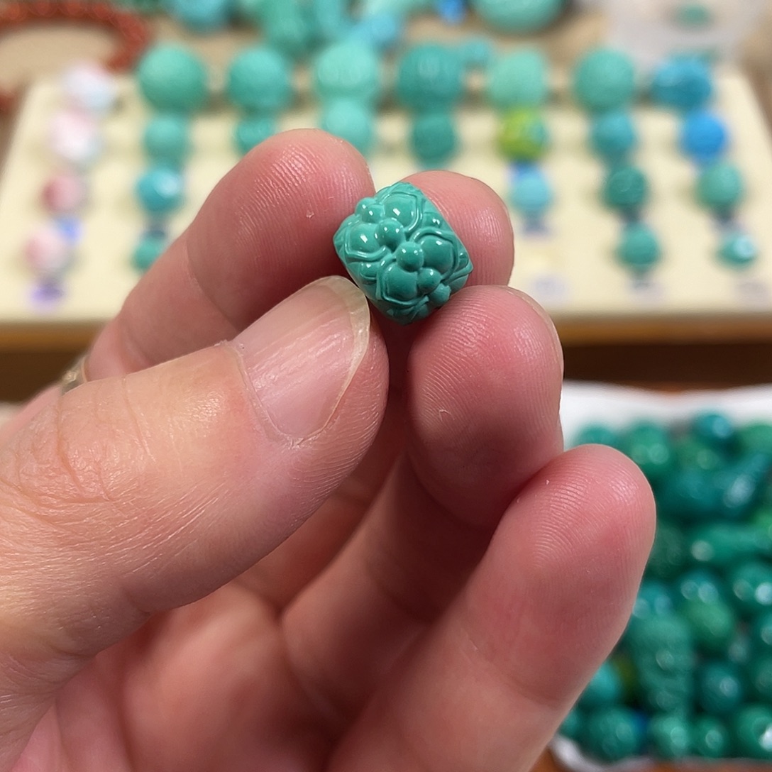 手工雕刻配饰配珠手串尺寸11