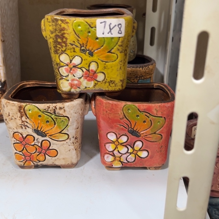 紫砂花盆粗陶材质多肉花盆