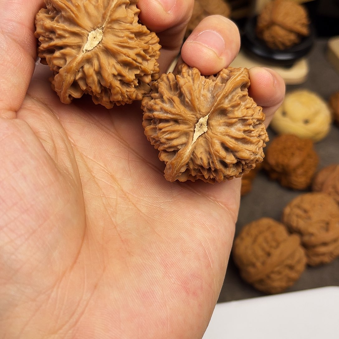 文玩核桃把件42全品满天星