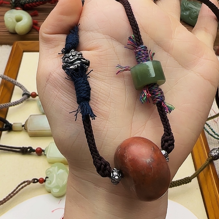 南红玛瑙手链未镶嵌@**燃