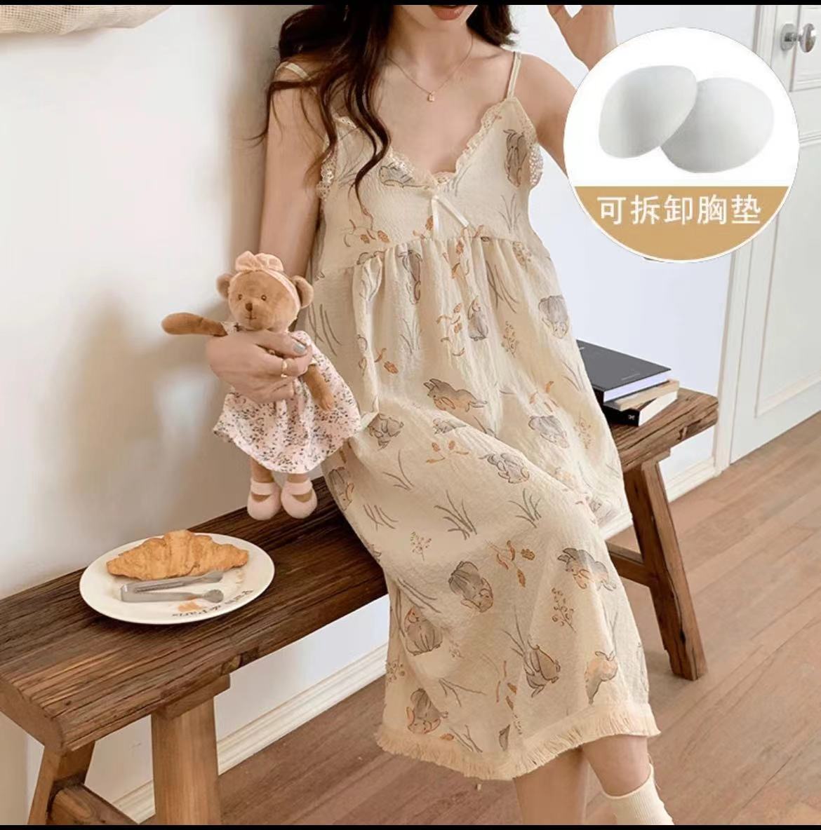 【13】品牌睡裙淸仓 款多量少 睡衣女夏天大码宽松可外穿家居服裙子