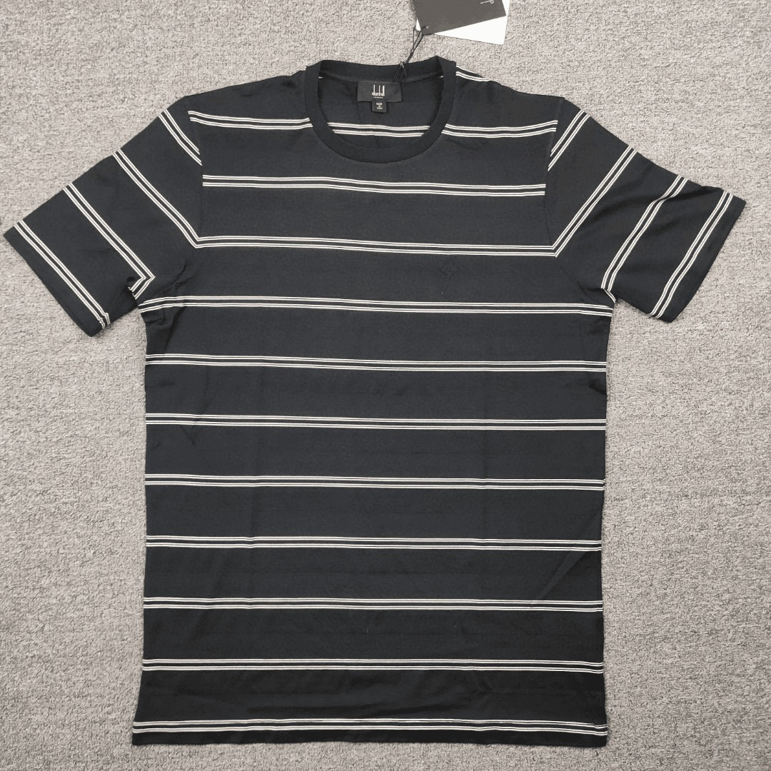 全新未使用 Dunhill/登喜路 男士棉混桑蚕丝短袖/D3900