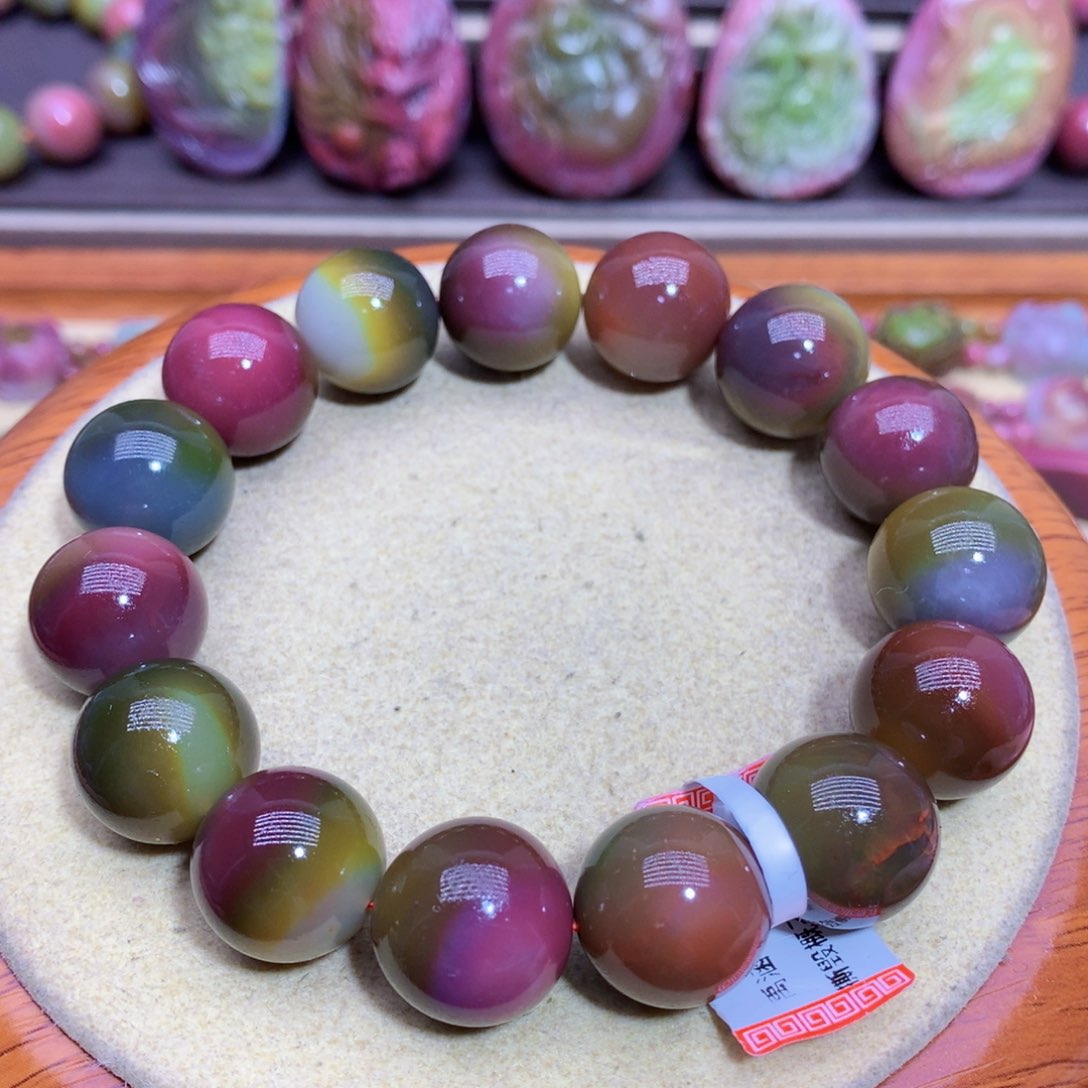 玛瑙手链未镶嵌盐源