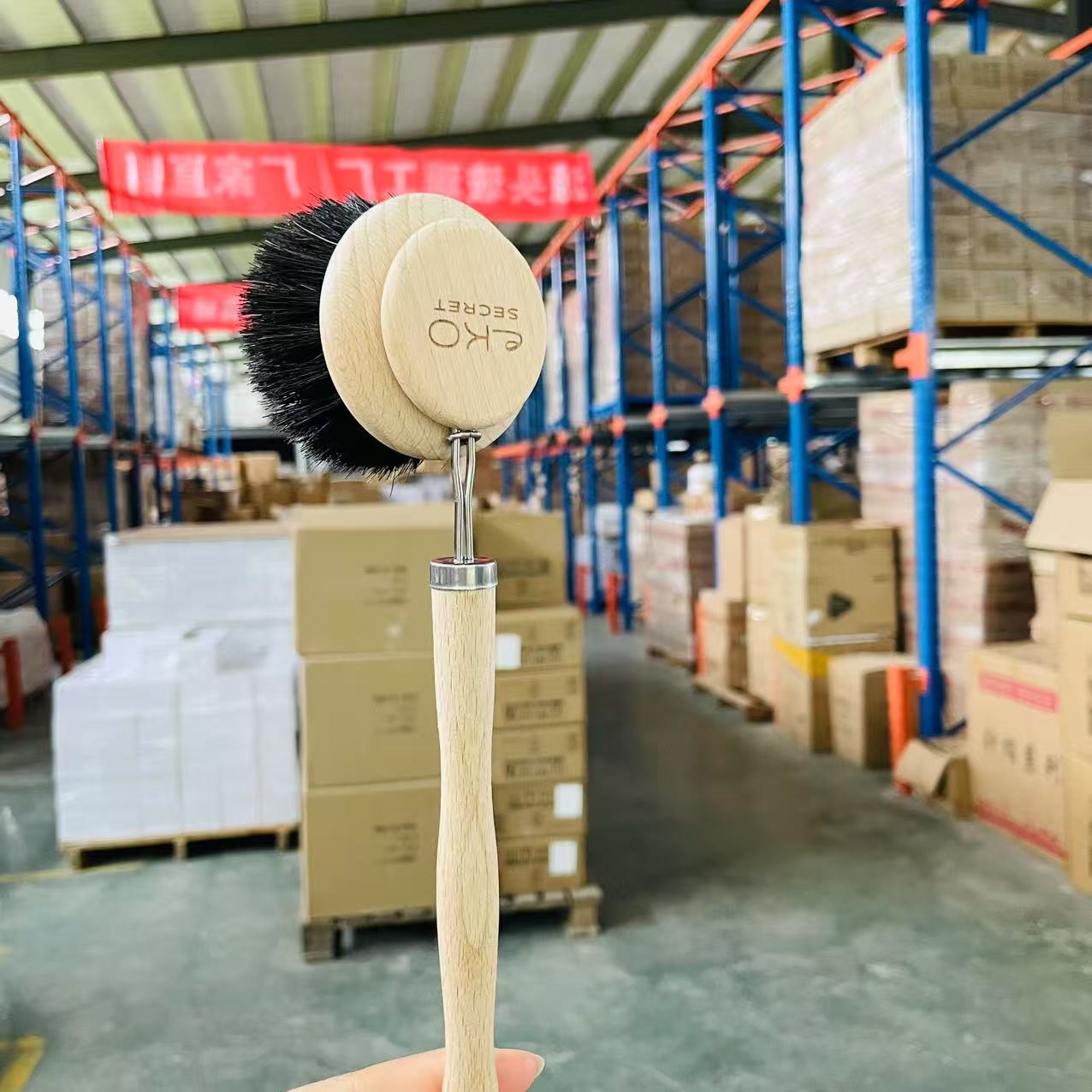 家用实木马毛刷锅刷单只