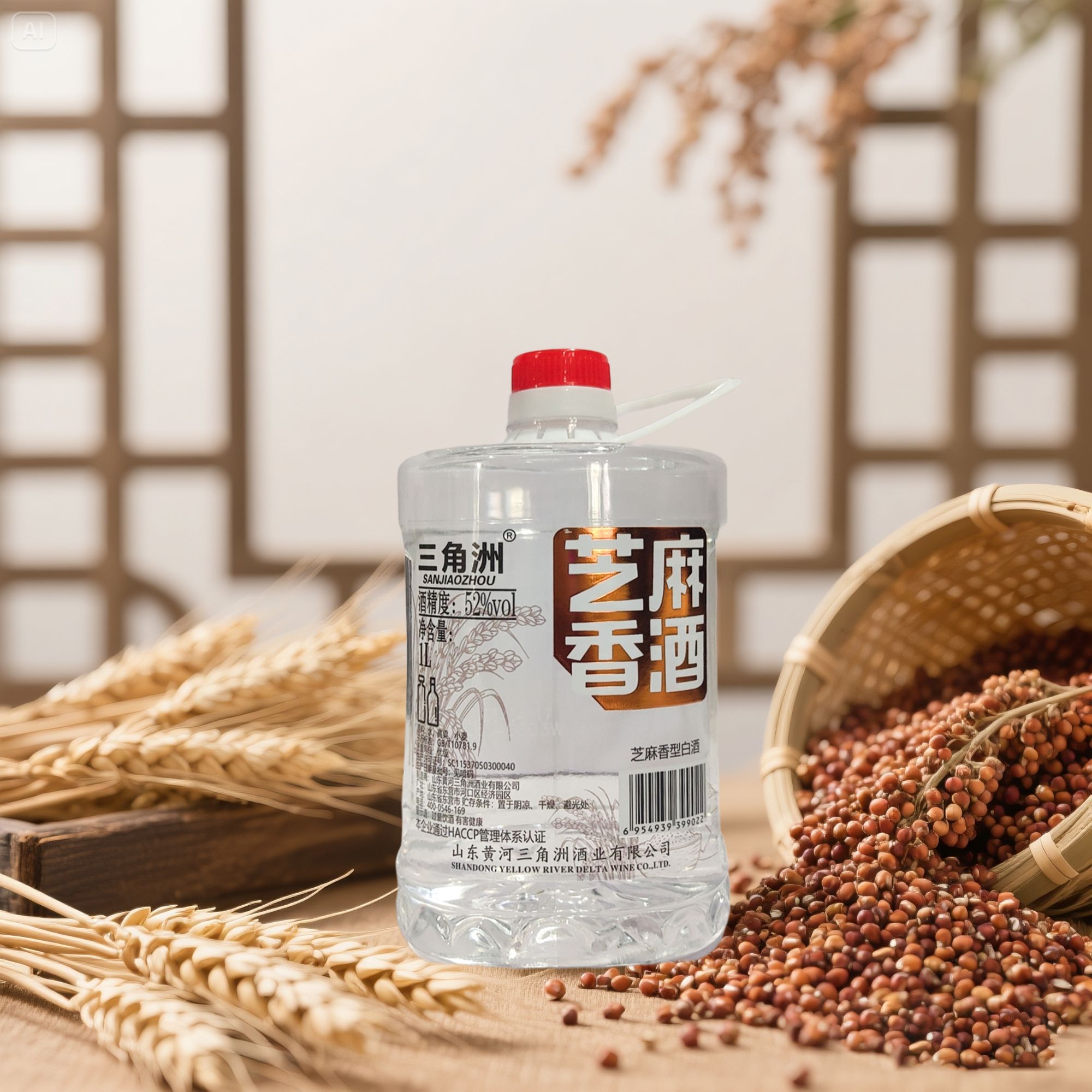 三角洲三角洲52°芝麻香白酒纯粮食酒52度