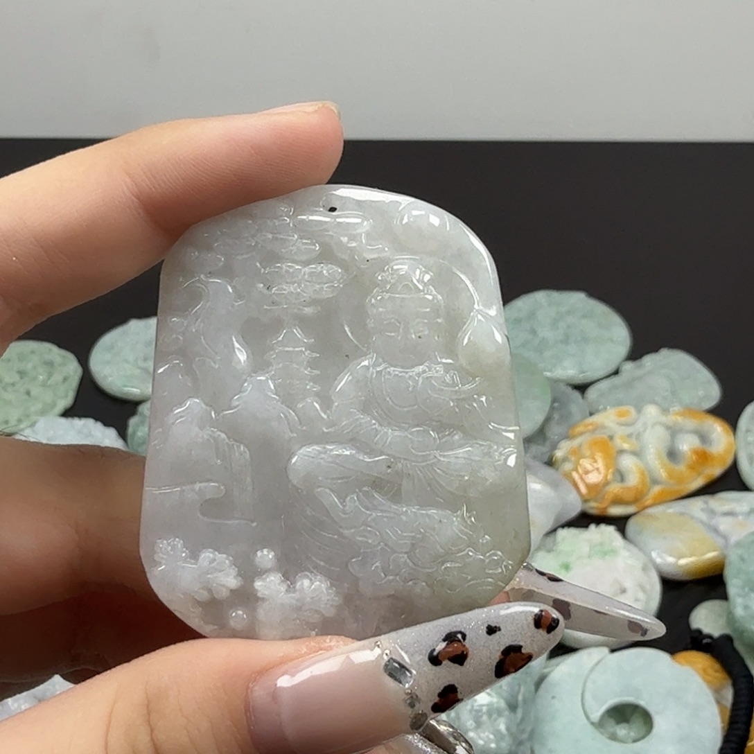 翡翠未镶嵌耳饰翡翠