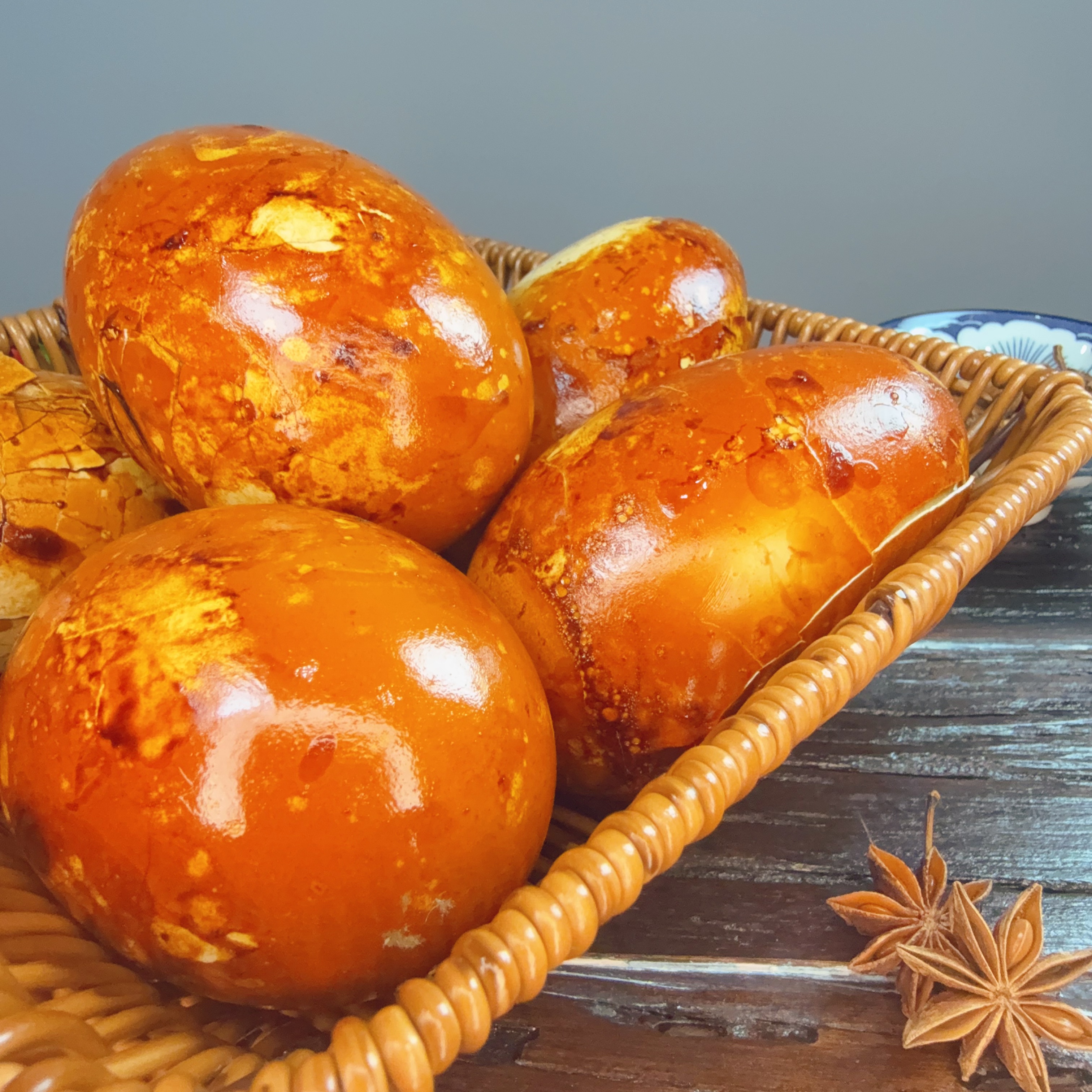 东北特色五香爆皮卤烤鹅蛋先卤后烤清黄入味即食熟食6枚真空包装