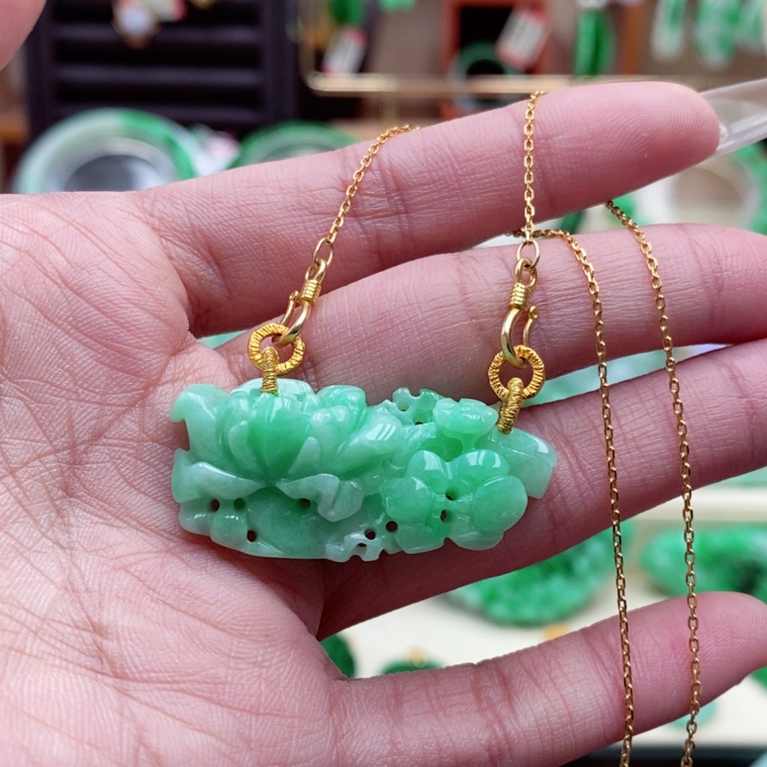 颈饰未镶嵌翡翠翡翠吊坠