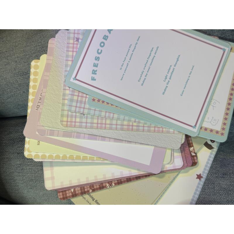 ins可爱风空白卡纸20张美甲打版卡纸展示色板空白卡纸