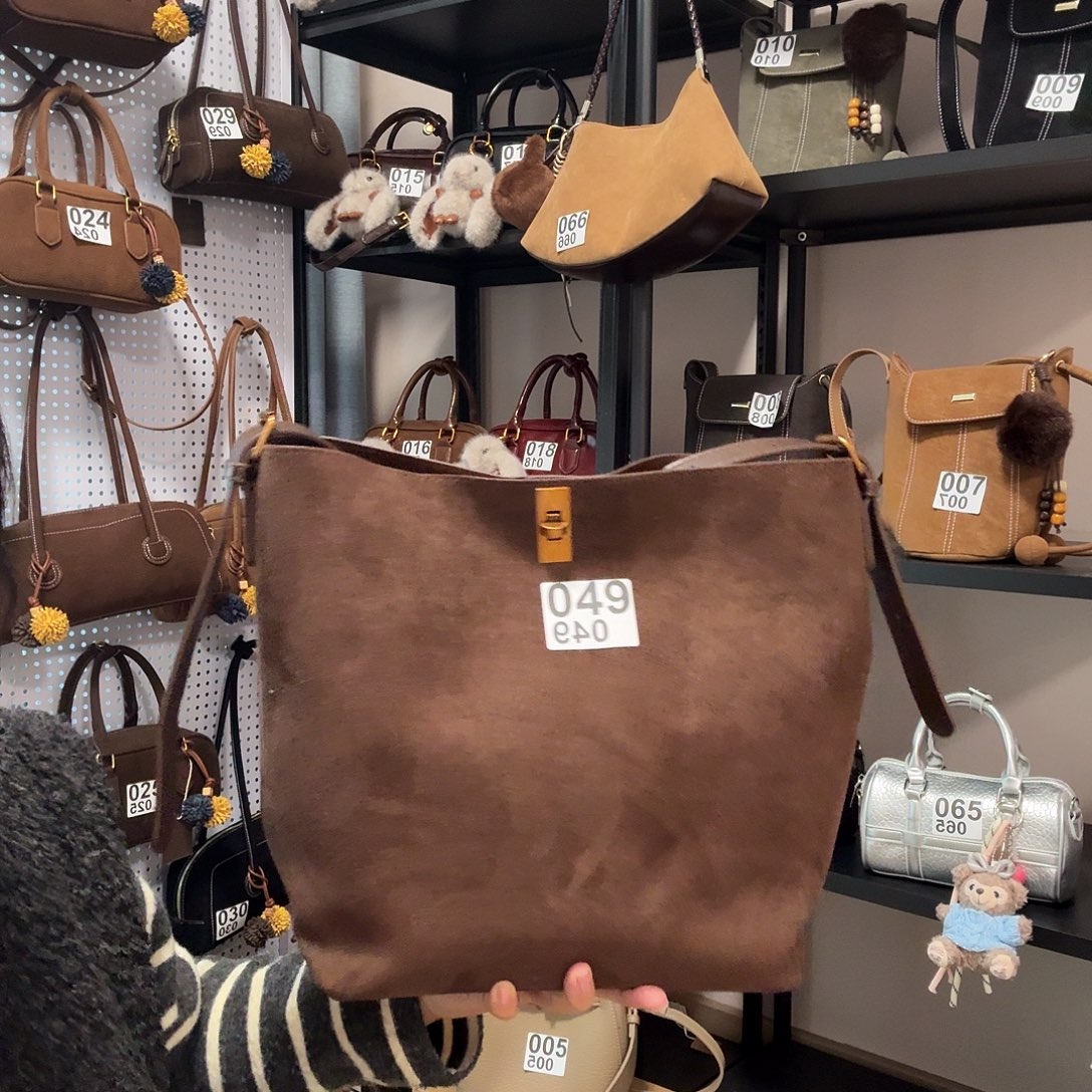 PU大水桶咖色福利款