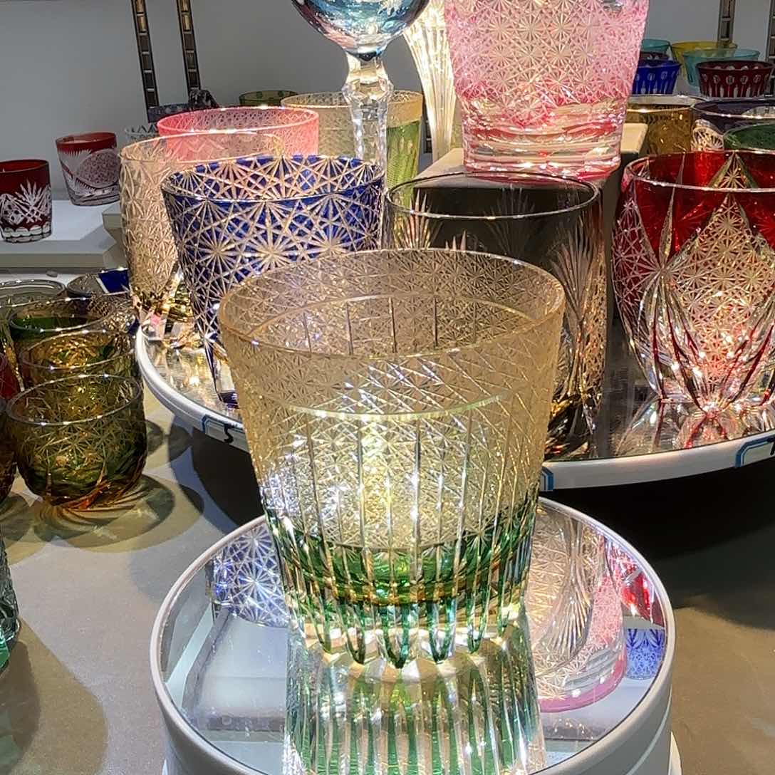 水晶玻璃吸管款发**富绿色