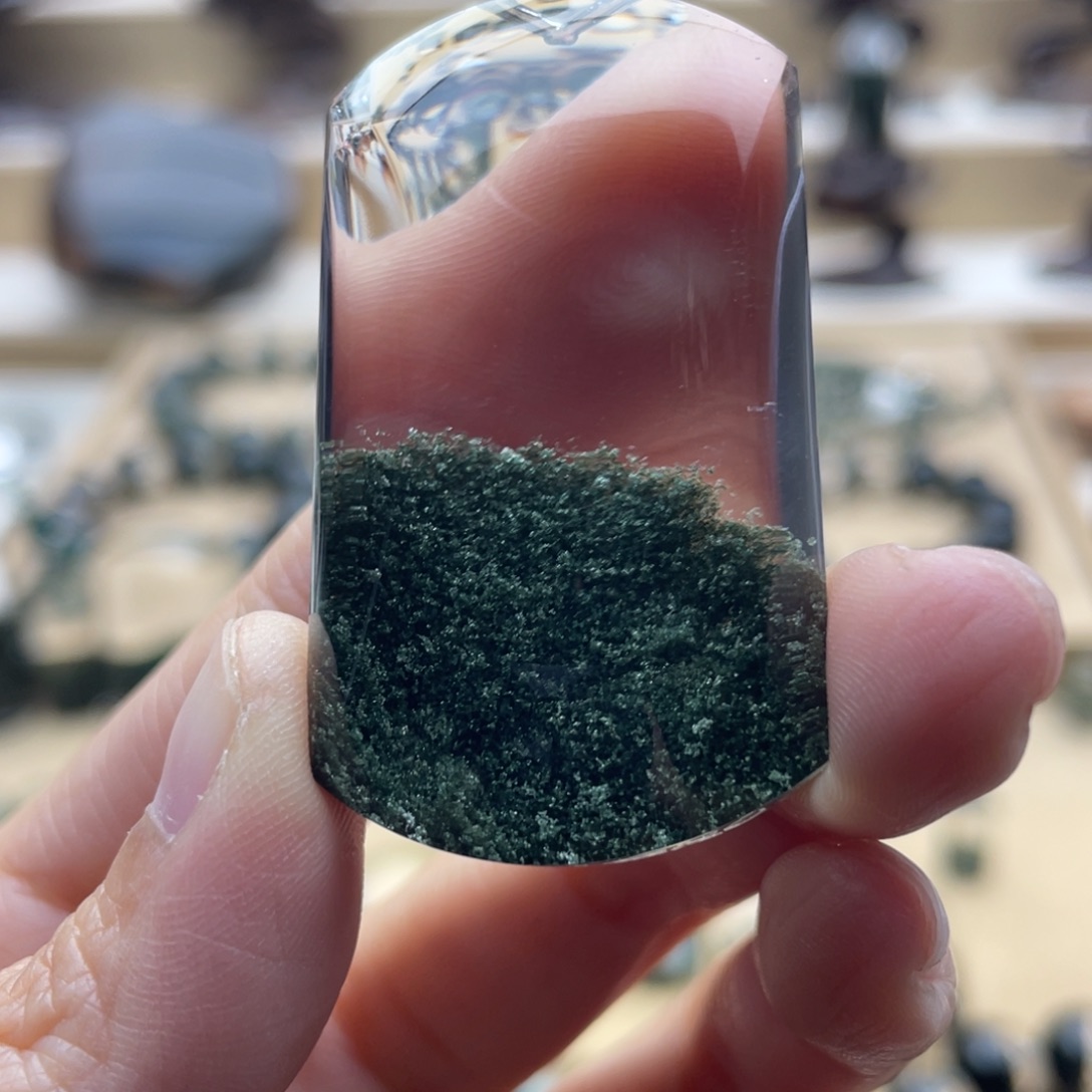 未镶嵌颈饰水晶绿幽灵吊坠
