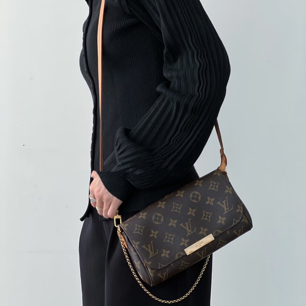 95新 LouisVuitton/路易威登 御古屋/66504/小号老花挚爱包 15年