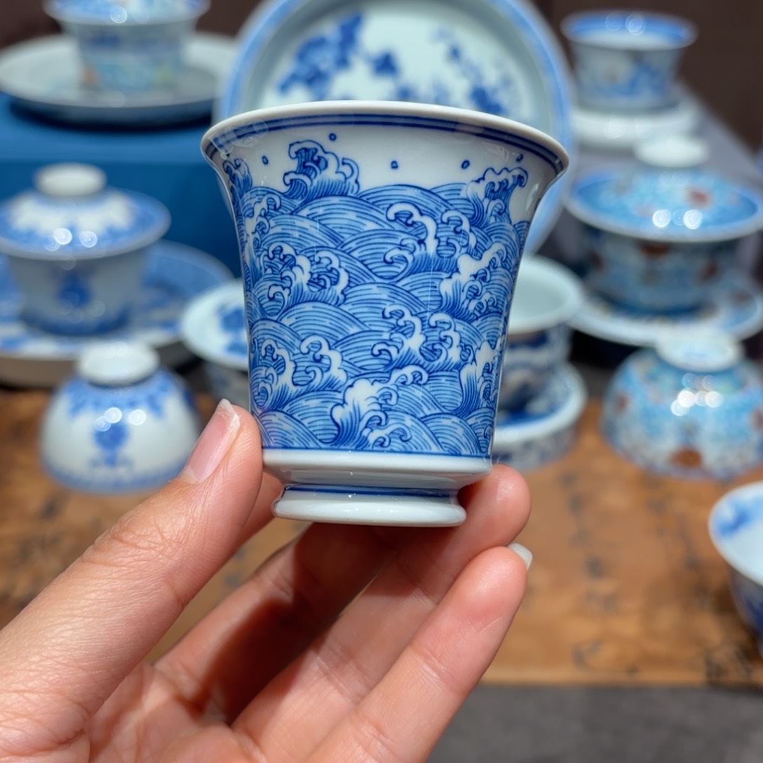 瓷片轻****山手工手绘陶瓷茶具