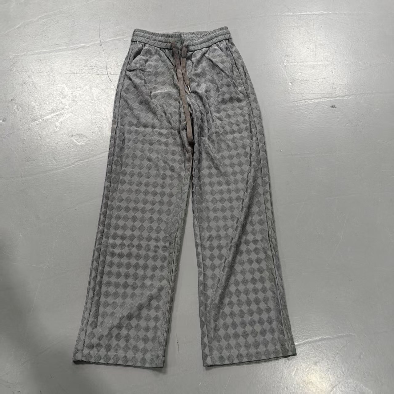 【南油玲姐】灰蓝色丝绒休闲裤88107