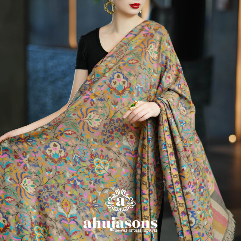 克什米尔pashmina披肩围巾卡尼 100*200 60055-21