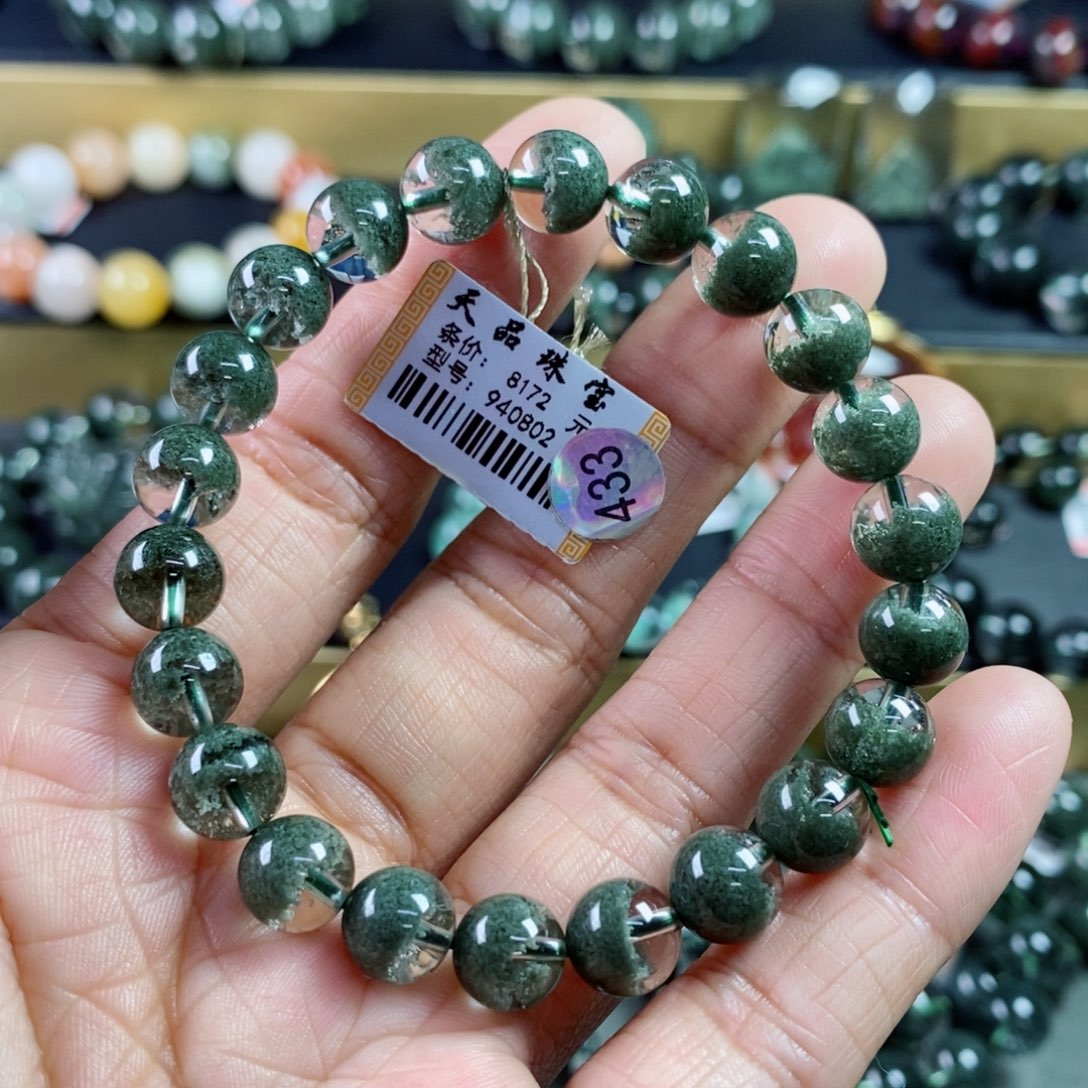水晶手链未镶嵌绿幽灵手链940802