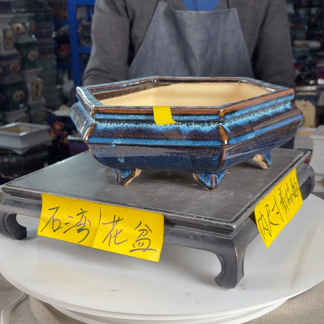 一风堂石湾花盆 内21*6