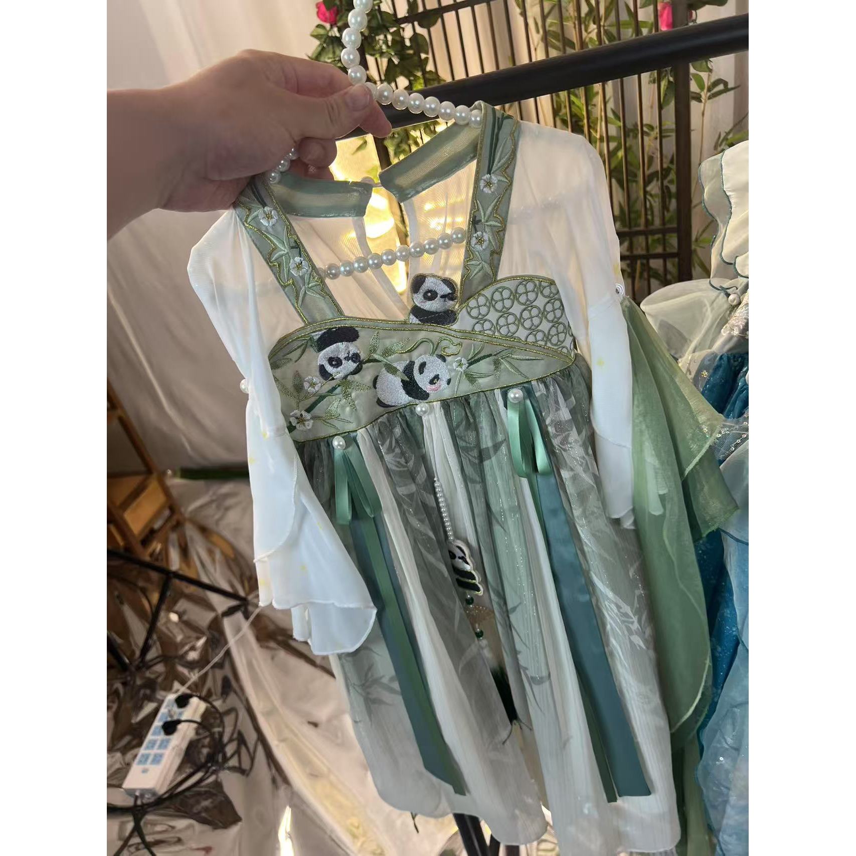 童绣阁 【大猫】2025新款女童仙气中国风夏季休闲汉服裙HFQ25523