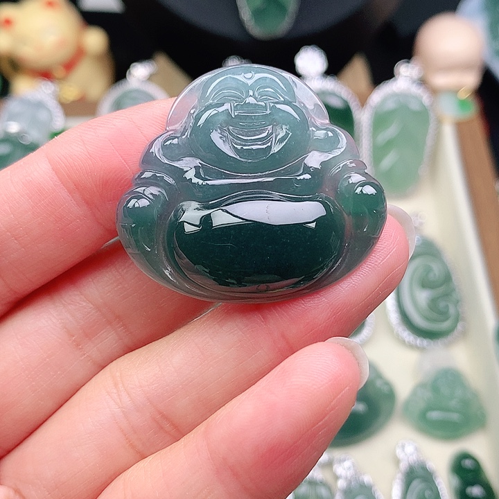 颈饰银S925镶嵌翡翠吊坠