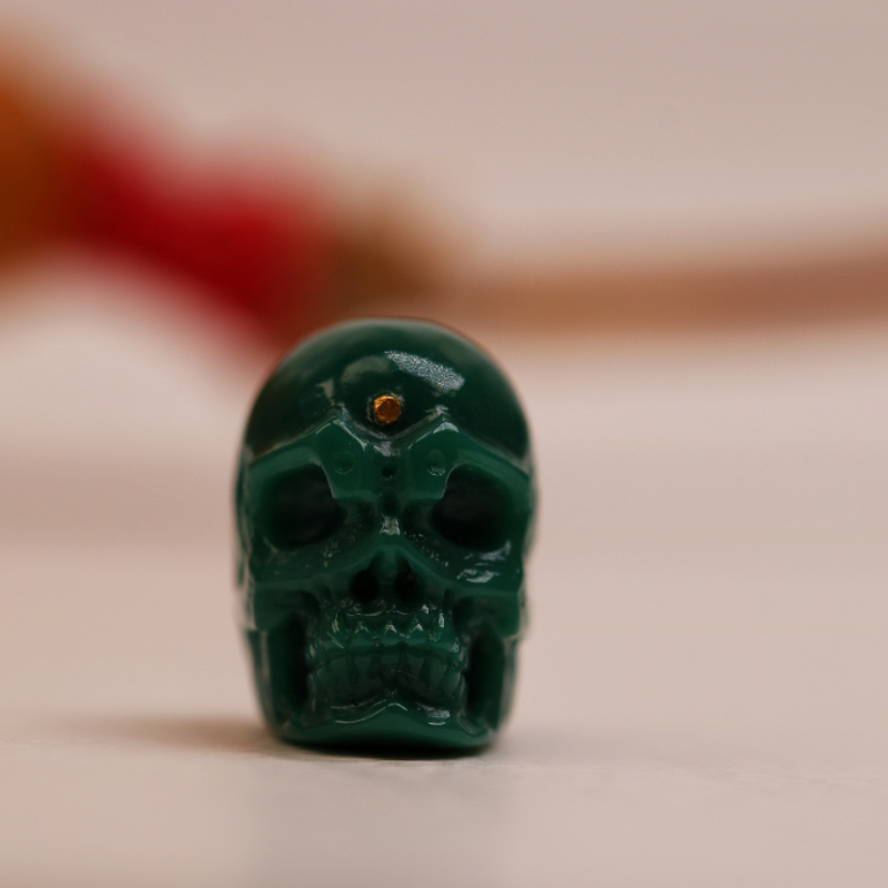 原矿绿松石恶灵（尺寸12.3×9×11.6重1.9克）