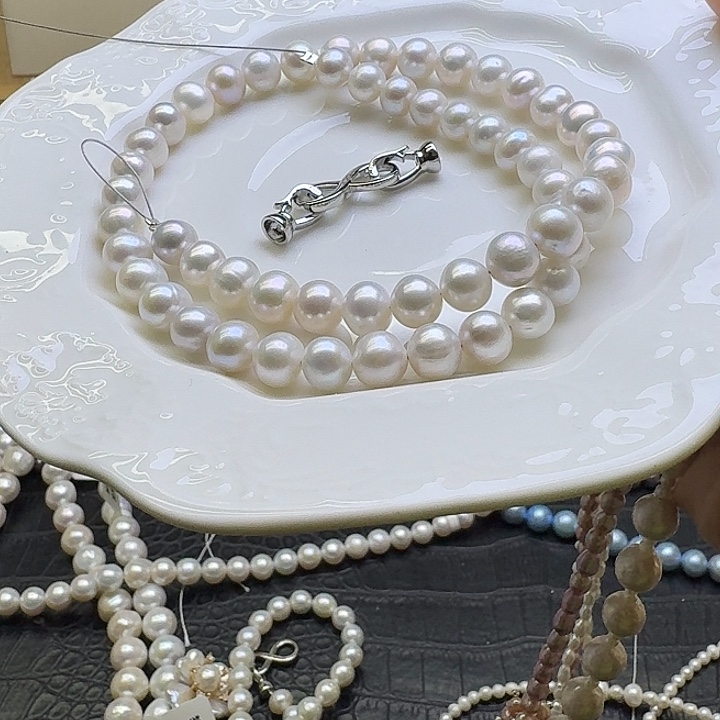 耳饰合金淡水珍珠