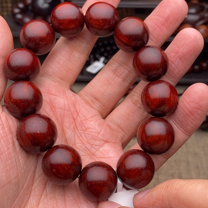 檀香紫檀（小叶紫檀）手串/手链1.8泥料多金星