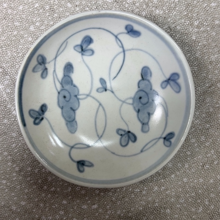 摆件陶直径10厘米灵芝碟