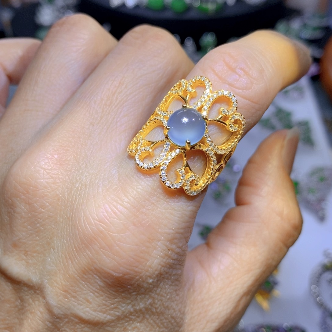 翡翠颈饰银S925镶嵌天然翡翠