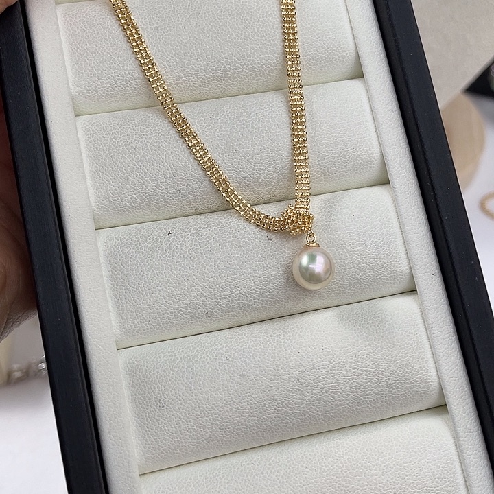 颈饰银S925镶嵌海水珍珠