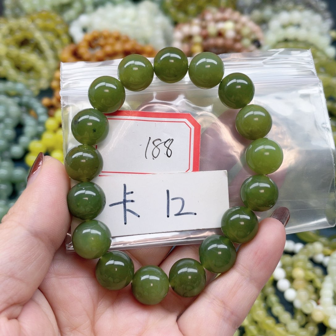 未镶嵌蛇纹石玉手串
