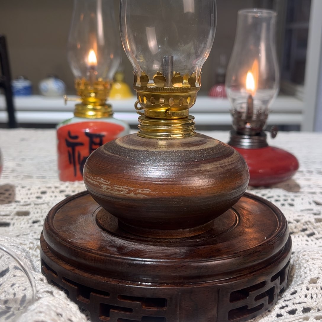 摆件景德镇陶瓷香薰灯