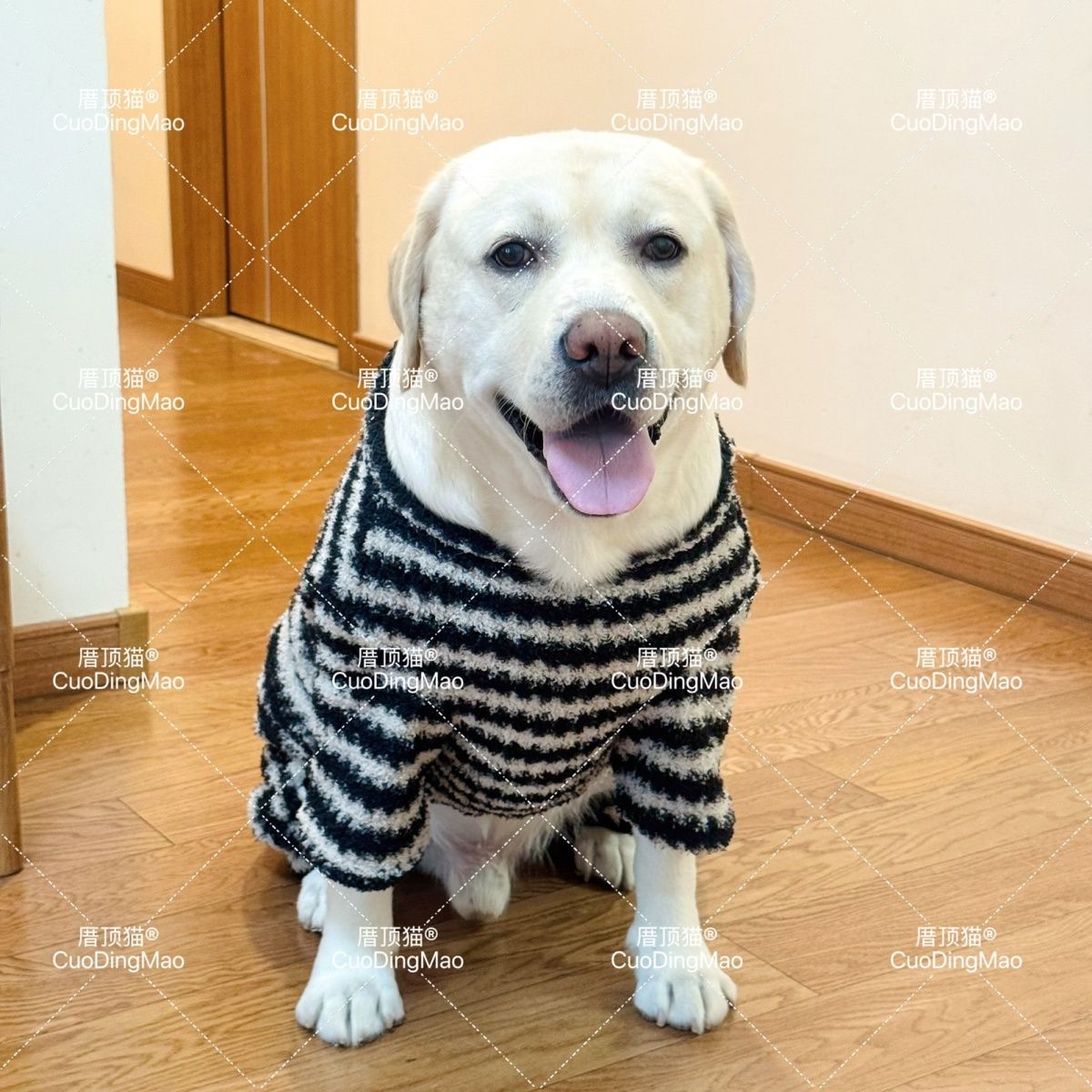 狗狗秋冬双面毛绒加厚保暖四脚衣中大型犬金毛边牧萨摩耶宠物服